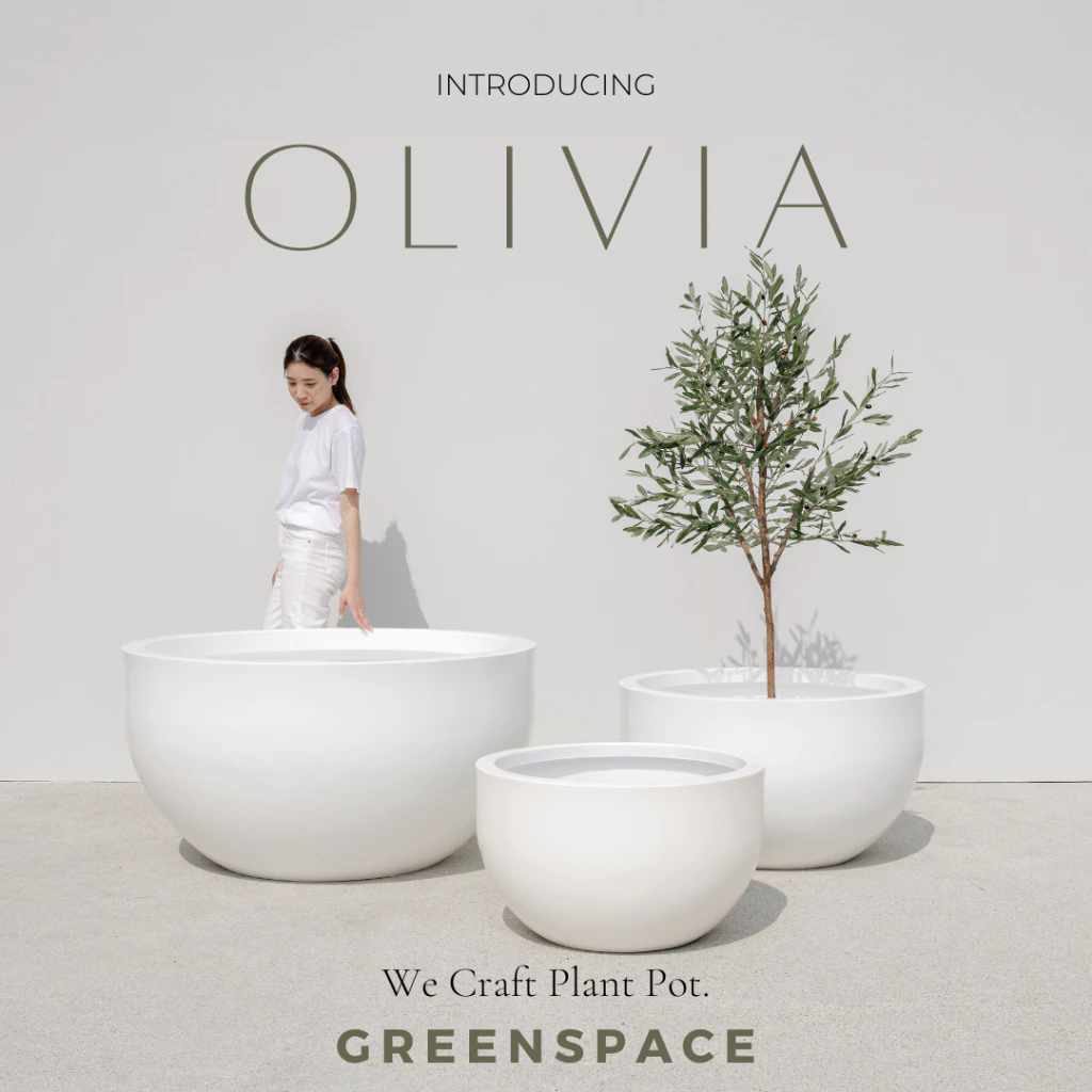 กระถางต้นไม้โพลีเมอร์ รุ่น Olivia (กว้าง70cm/90cm/120cm)