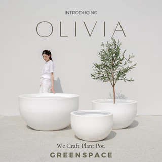 กระถางต้นไม้โพลีเมอร์ รุ่น Olivia (กว้าง70cm/90cm/120cm)