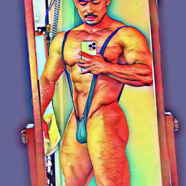 ชุดบอดี้สูท Body suit men กางเกงในชาย V-Strings ผ้าSpandex นุ่ม เบา สบาย ขนาดฟรีไชล์