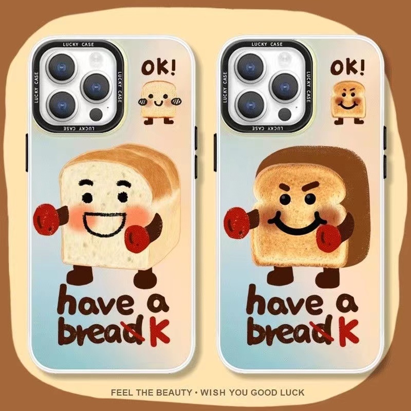 ส่งจากไทยการ์ตูน ขนมปังปิ้ง หน้ายิ้ม เคส for iPhone XR