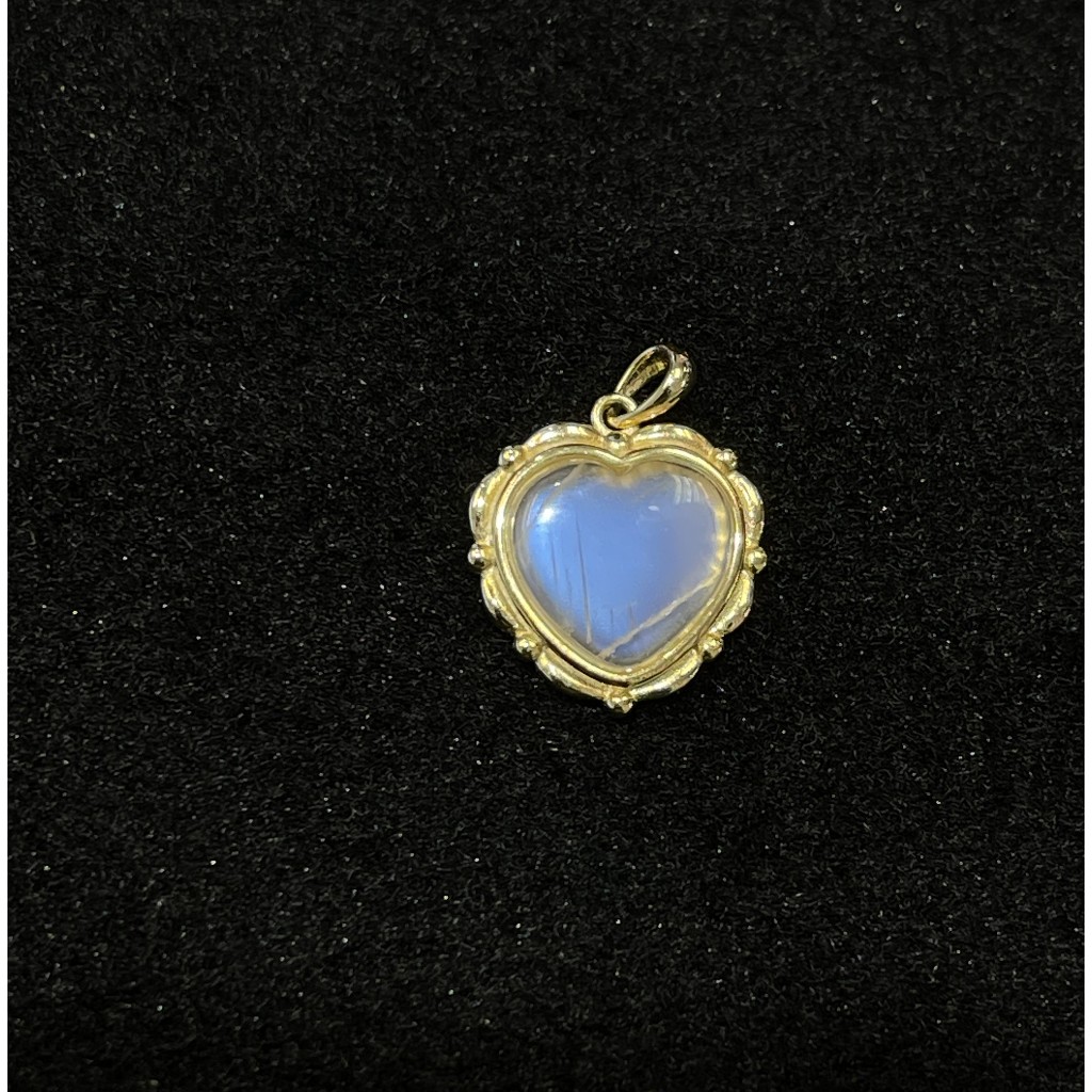 Natural  Moonstone Pendant 925 Silver