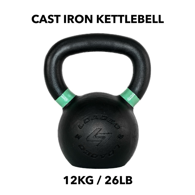 ลูกตุ้ม CAST IRON KETTLEBELL (เหล็กหล่อ) เกรดสุงสุด 12KG / 26LB