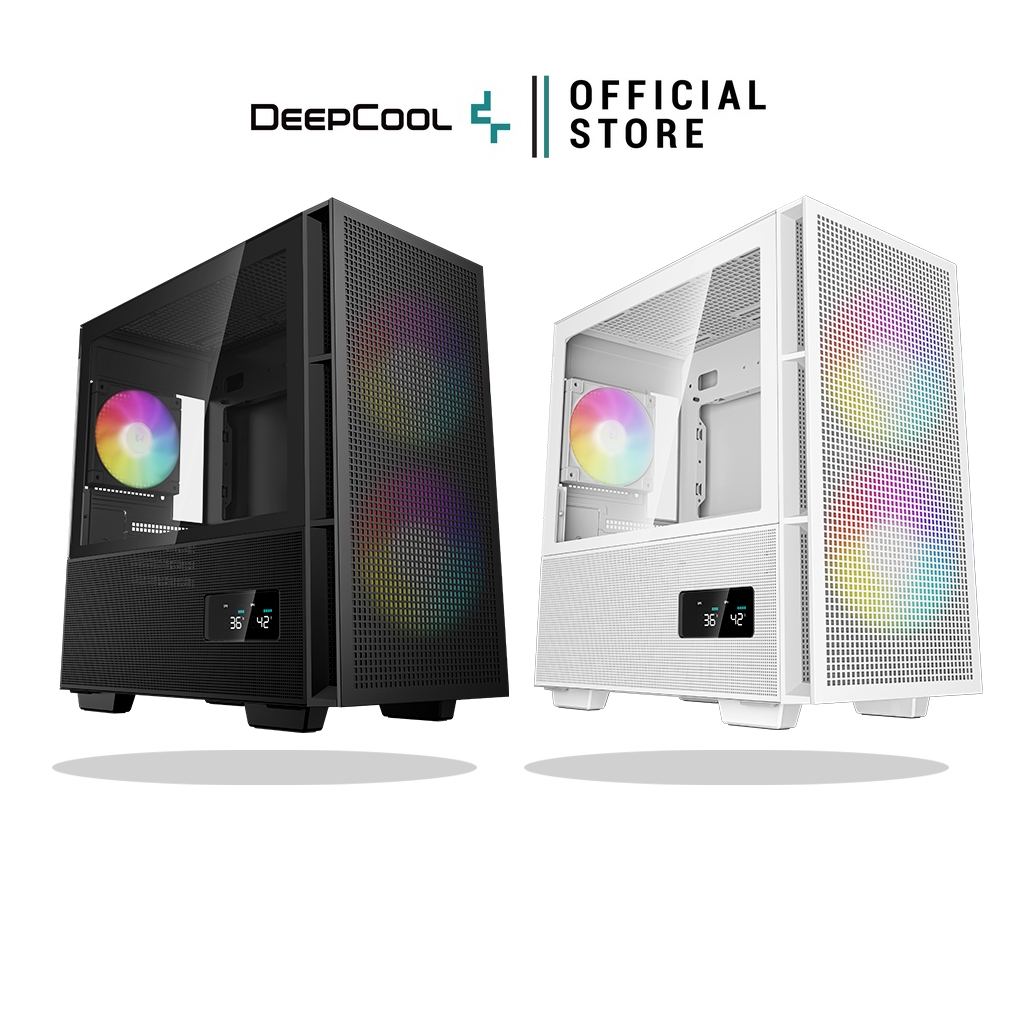 เคสคอมพิวเตอร์ DEEPCOOL - PC CASE M-ATX CH360 DIGITAL / CH360 DIGITAL WHITE รับประกันสินค้า 1 ปี