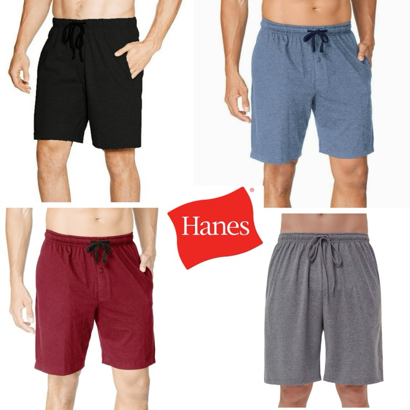 🎈เติมสต็อคใหม่🎈กางเกงขาสั้น Hanes Men's Luxe Sleep Jam Shorts