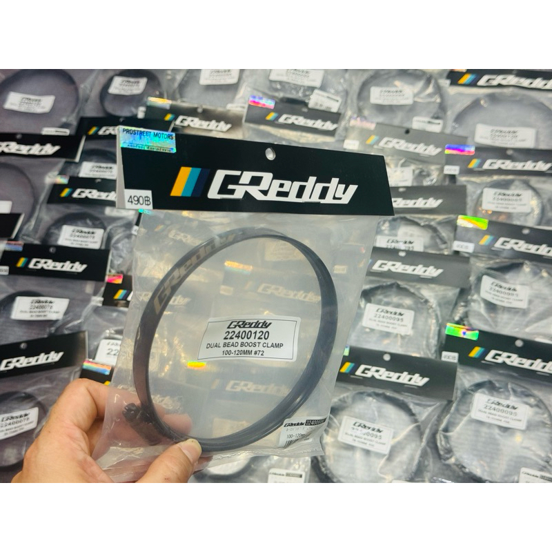 แคลมป์รัด ท่ออินเตอร์ เข็มขัดรัดกรอง GReddy Dual Bead Boost Clamp Black แคลมป์ดำ แคลมป์รัดท่อซิลิโคน turbo intercooler