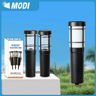 MODI ไฟปักสนามโซล่าเซลล์ เปิดปิดอัตโนมัติ กันน้ำกันฝุ่นIP65 สีเหลืองอ่อน สีเหลืองเข้ม หลากสี(RGB)