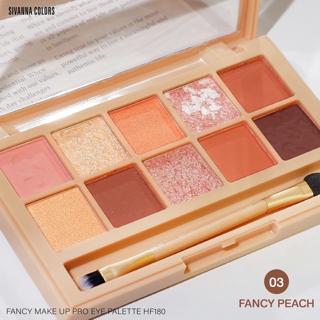 SIVANNA COLORS FANCY MAKE UP PRO EYE PALETTE : HF180 | อายแชโดว์ มี 4 เบอร์ - รูปที่ 5