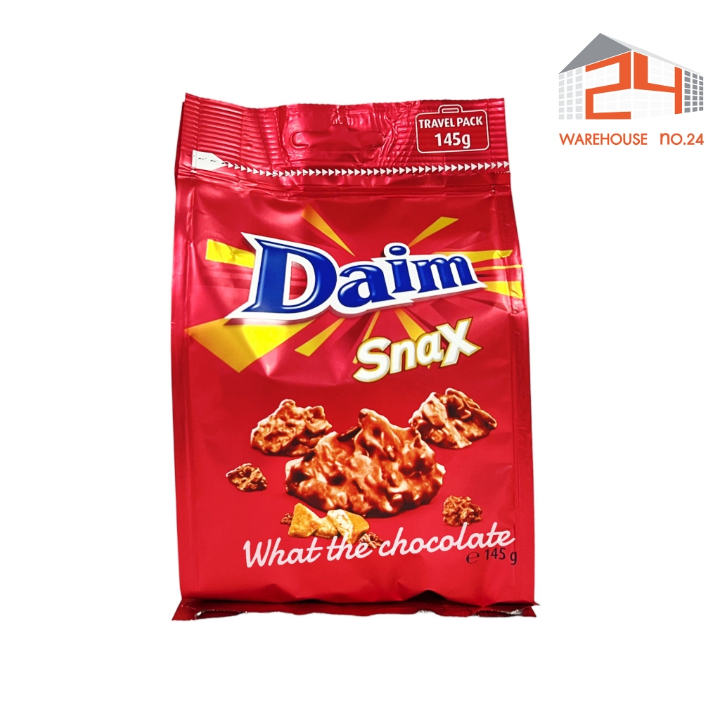 ส่งไว 24ชม. Daim Snax ช็อกโกแลตเคลือบคาราเมลครั้นชี่ 145g. ดาอิม สแน็กซ์