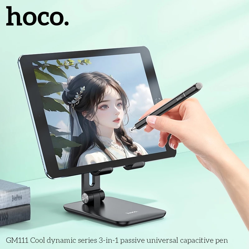 ปากกาทัชสกรีน HOCO GM111 3in1 ปากกาสไตลัส 3 หัว รองรับทุกหน้าจอ แท็บเล็ต สมาร์ทโฟน เขียนลื่น thumbnail 5