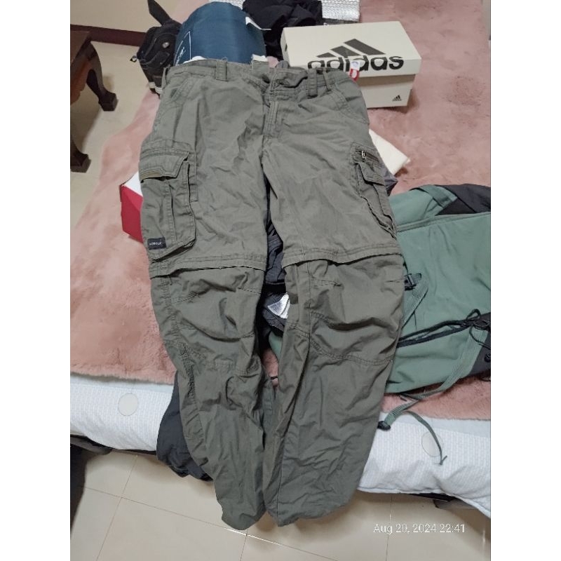 กางเกงเดินป่า กางเกงคาร์โก้ decathlon travel 100 รุ่นถอดขาได้ ไซส์ L / 44
