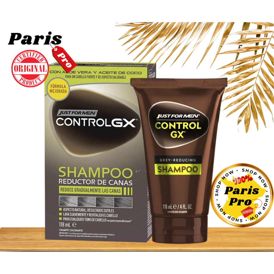 Just for Men Control GX Grey Reducing Shampoo 118 ml แแชมพูย้อมผมดำ ลดผมขาว ผมหงอก จากอเมริกา