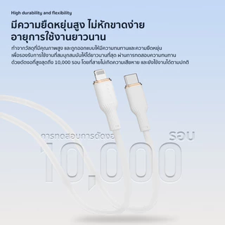RANDY สายชาร์จ โทรศัพท์ มือถือ สำหรับ USB Type C to L 3A 30W รองรับ Quick Charge Turbo charge วัสดุป้องกันลามไฟ