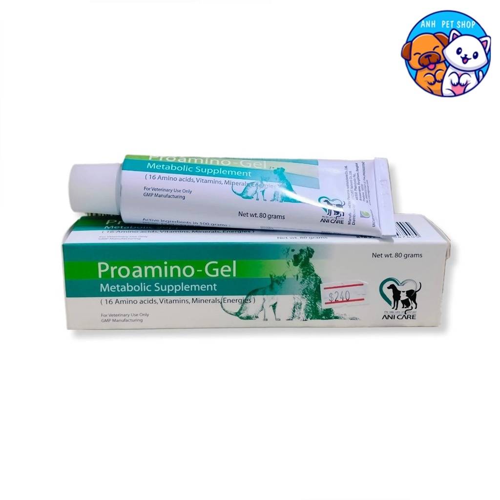 Proamino-Gel อาหารเสริม กรดอะมิโน สุนัขและแมว 80 g.