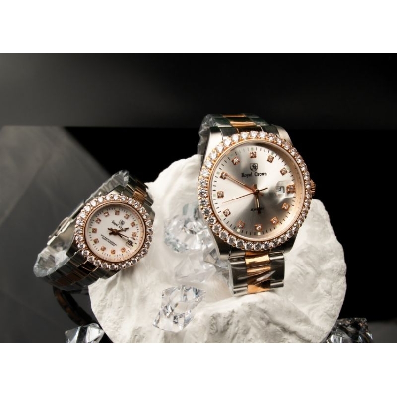 นาฬิกาขัอมือคู่ Royal Crown