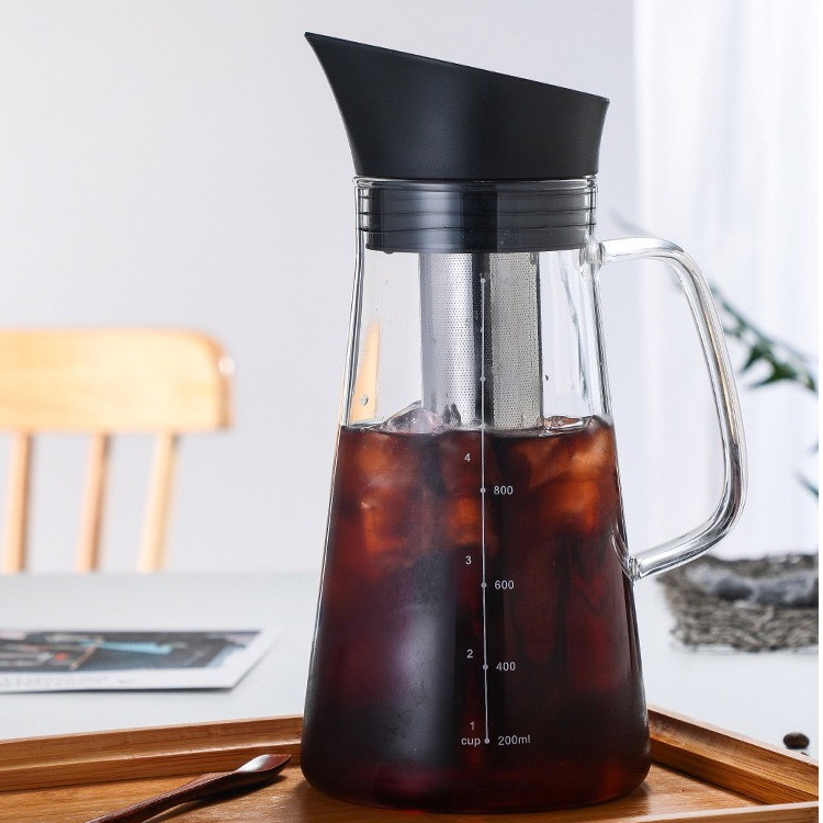 FQC Cold Brew Iced Coffee Tea Maker ดริปกาแฟ เหยือกกรองกาแฟ หม้อกาแฟ เหยือกน้ำ Brewing Glass Carafe With Filter
