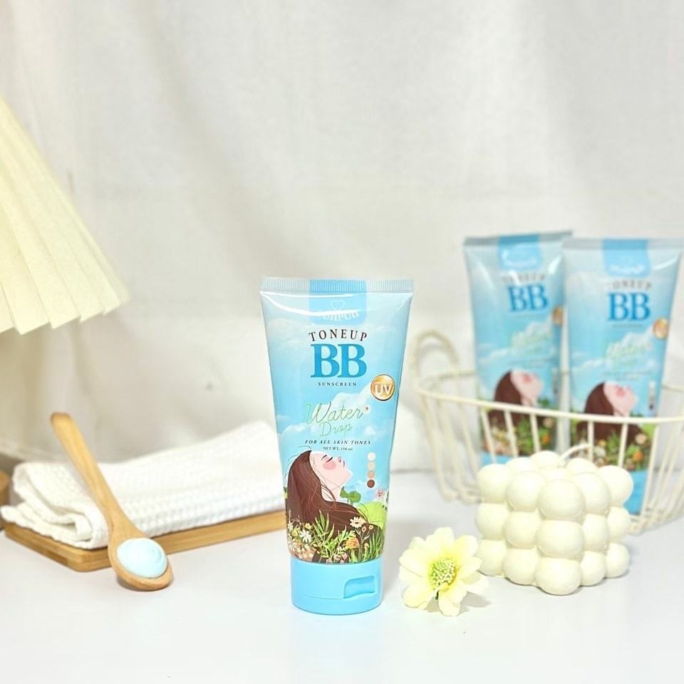 ✅【บริษัทโดยตรง】บีบีปุยปุย BB puipui toneup sunscreen 150 ml. บีบีโอปอล์ ปรับผิวขาวขึ้น 2-3 ระดับ กลิ