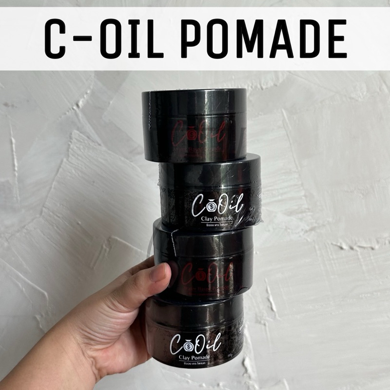 (ของแท้/พร้อมส่ง) C-Oil water based pomade ผลิตภัณฑ์จัดแต่งผมเนื้อน้ำ C-Oil Clay Pomade ผลิตภัณฑ์จัด