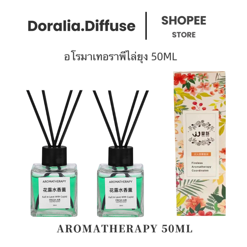 น้ำหอมอโรม่า ก้านหอม ตะไคร้ ป้องกันยุงกัด 50มล เจลปรับอากาศ ดับกลิ่นในห้อง ป้องกันยุงกัด(จัดส่งตอนนี้)