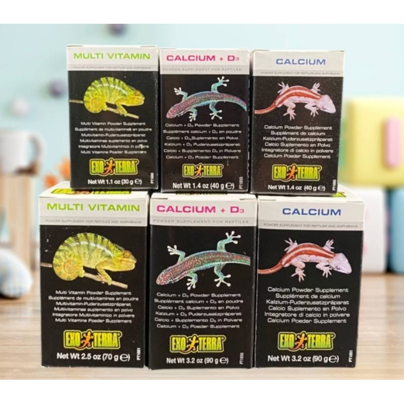 Multi vitamin Calcium+D3 วิตามิน เเคลเซี่ยม อาหารเสริมสำหรับสัตว์เลี้ยง สัตว์เลื้อยคลาน