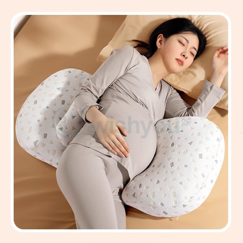 Wishyou หมอนคนท้อง U ปลอกหมอนถอดซักได้ หมอนสำหรับคนท้อง เบาะรองรับเอว บรรเทาอาการปวดหลัง แถมฟรี หมอนข้างใบเล็ก 1 ใบ - รูปที่ 7