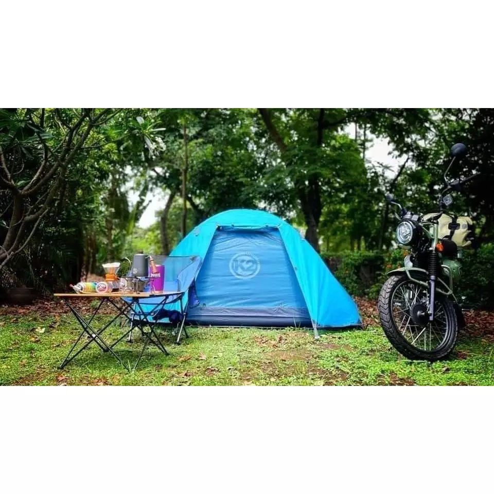 เต็นท์ขนาด 2 คนนอน K2 Explorer เต้นท์แคมป์ปิ้ง เต้นท์แคมปิ้ง กันฝนกันน้ำ  เต็นท์สนาม เต็นท์เดินป่า thumbnail 4