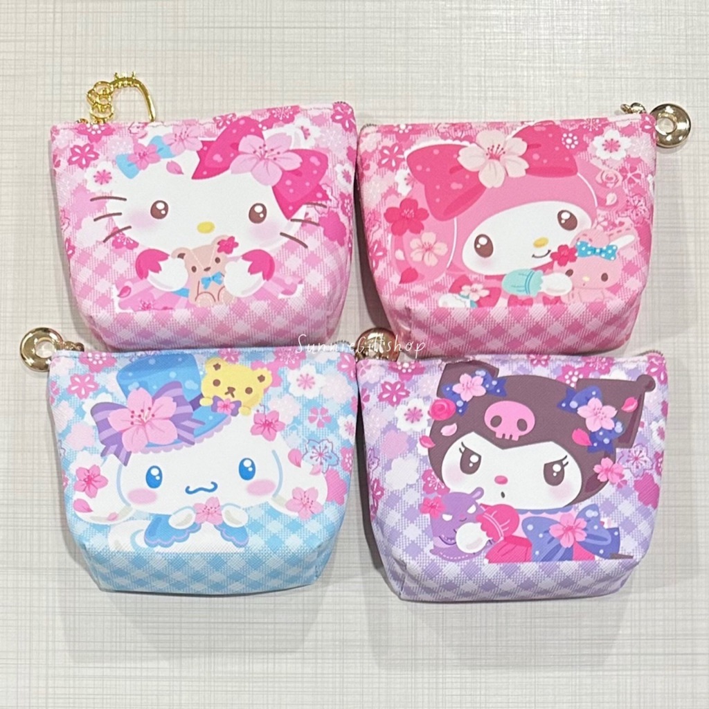 กระเป๋าสตางค์ กระเป๋าใส่เหรียญ ลายการ์ตูน Kitty Mickey Sanrio