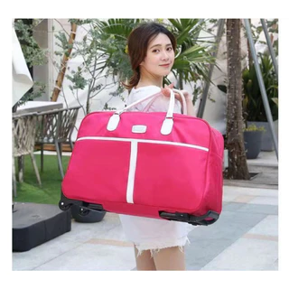 กระเป๋ารถเข็น, สีทึบ, กระเป๋าดัฟเฟิลความจุขนาดใหญ่, unisex สามารถขึ้นเครื่องได้, กระเป๋าเดินทางรถเข็น, กระเป๋าเดินทาง