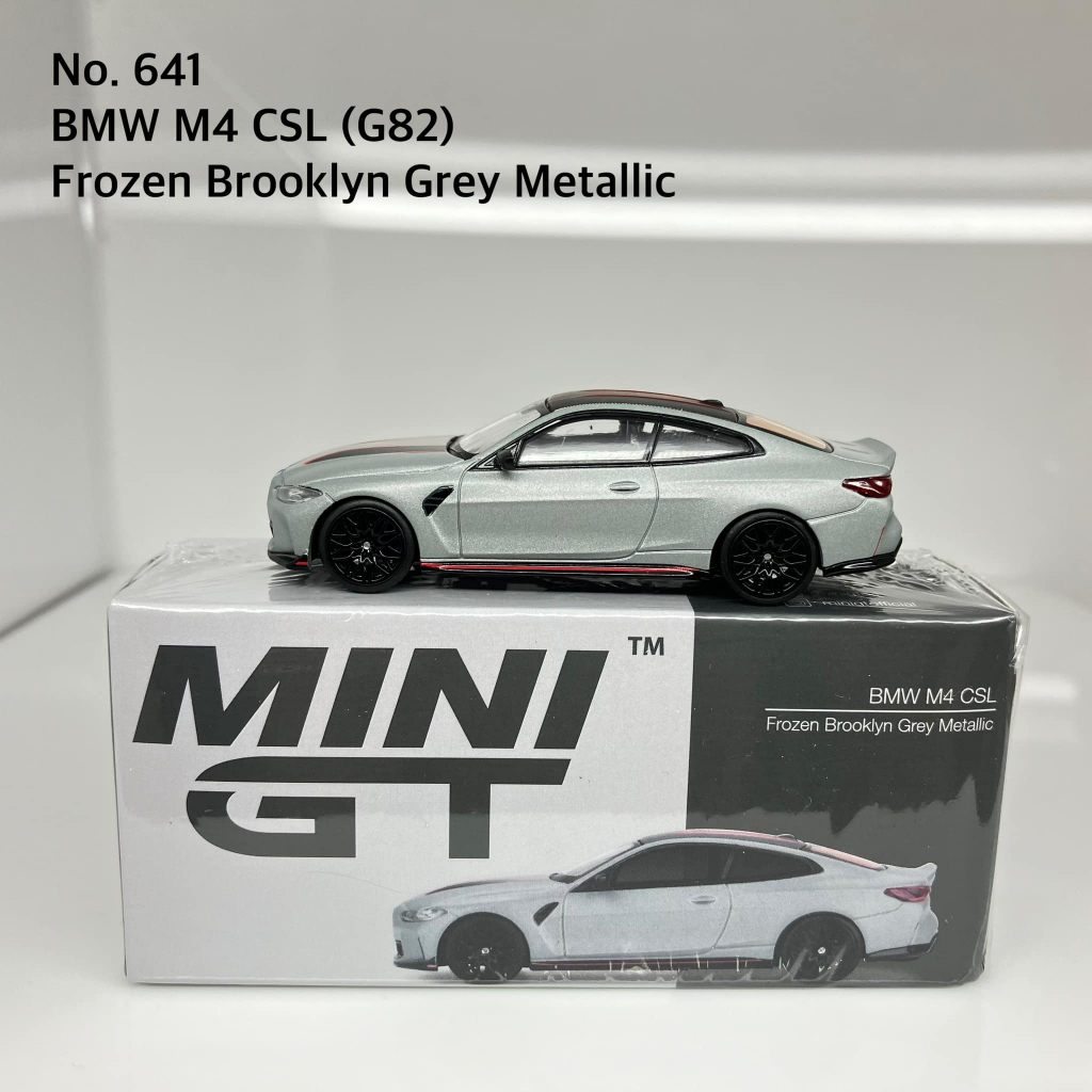 MiniGT 📌No. 641-R 📌 BMW M4 CSL (G82) Frozen Brooklyn Grey Metallic