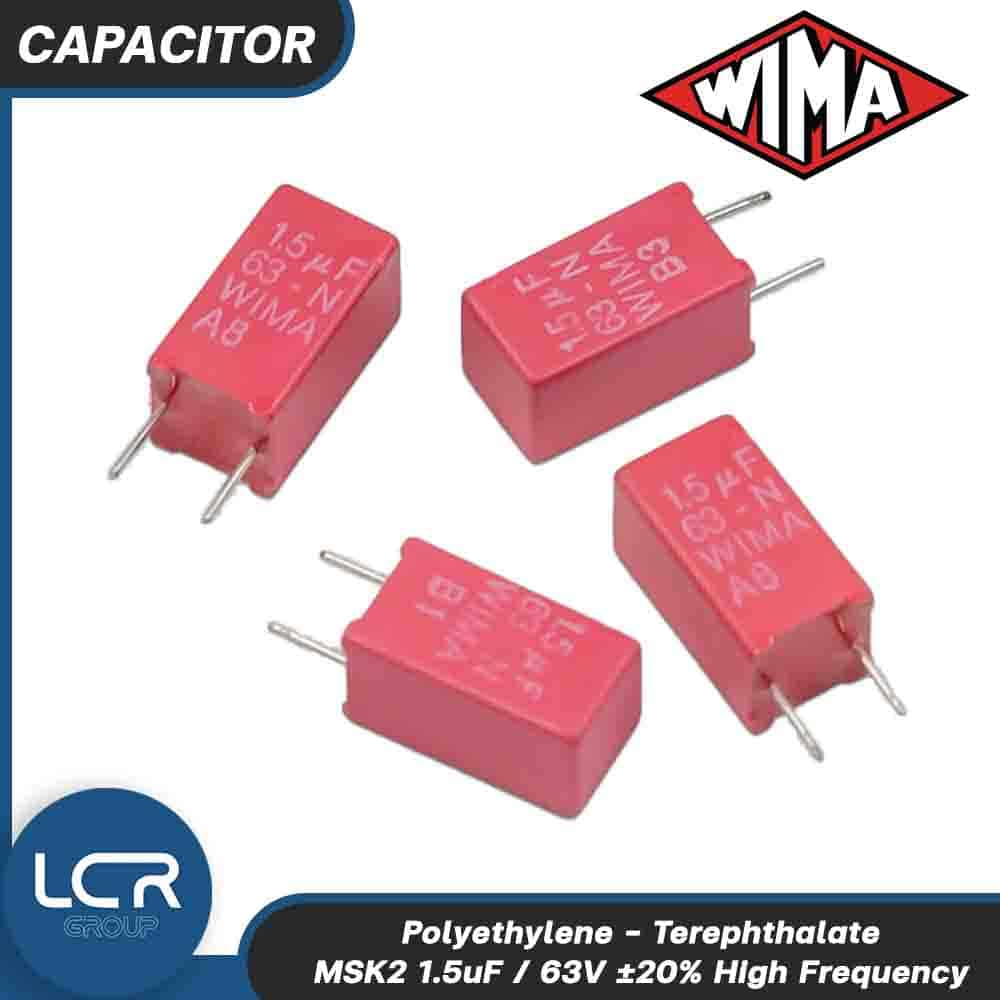 WIMA MSK2 1.5uF 63V คาปาซิเตอร์ C ตัวเก็บประจุ Capacitor Polyethylene Terephthalate