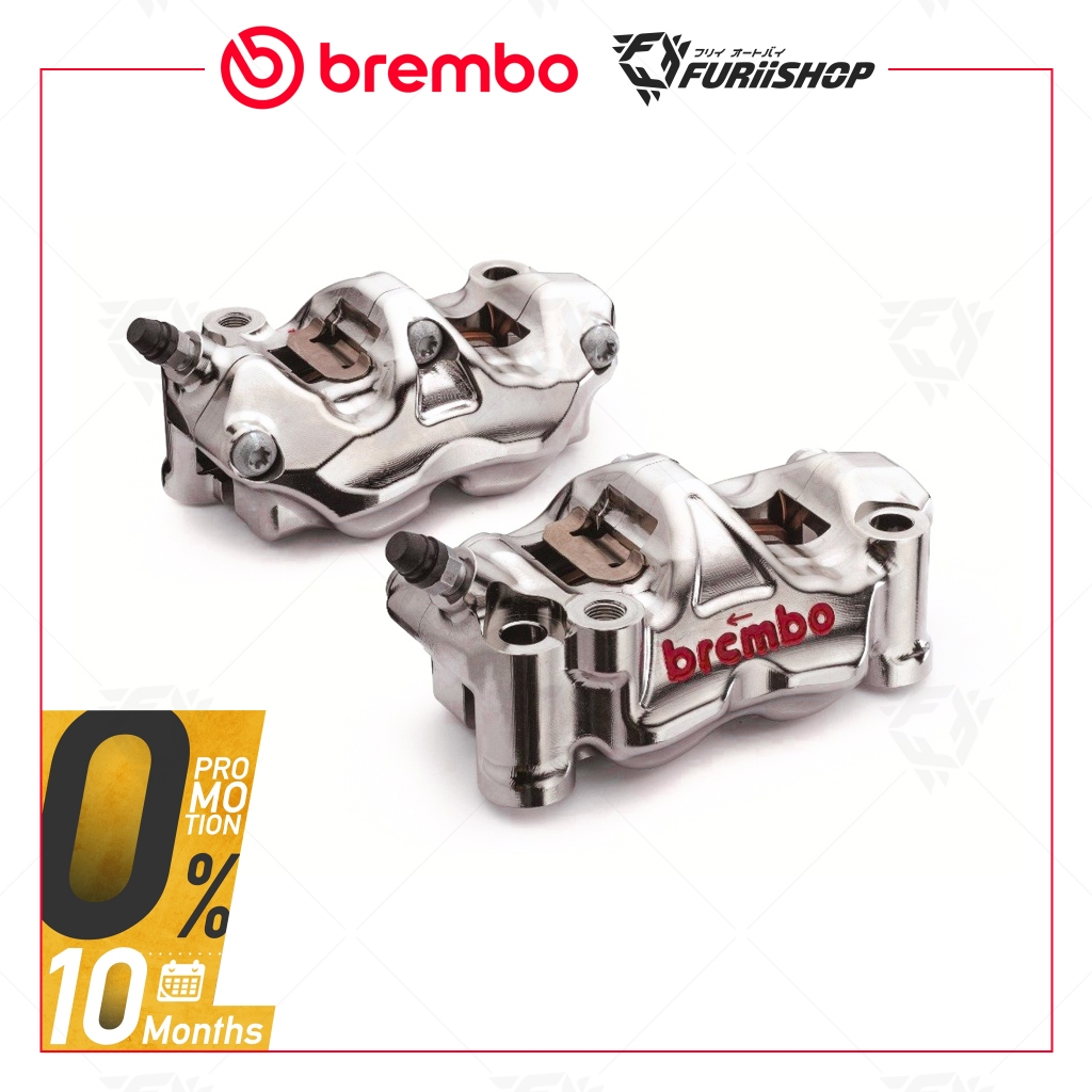 [ ผ่อนชำระบัตรเครดิต/Spaylater ] ปั๊มเบรคล่าง Brembo GP4RX 100-108mm Nickle