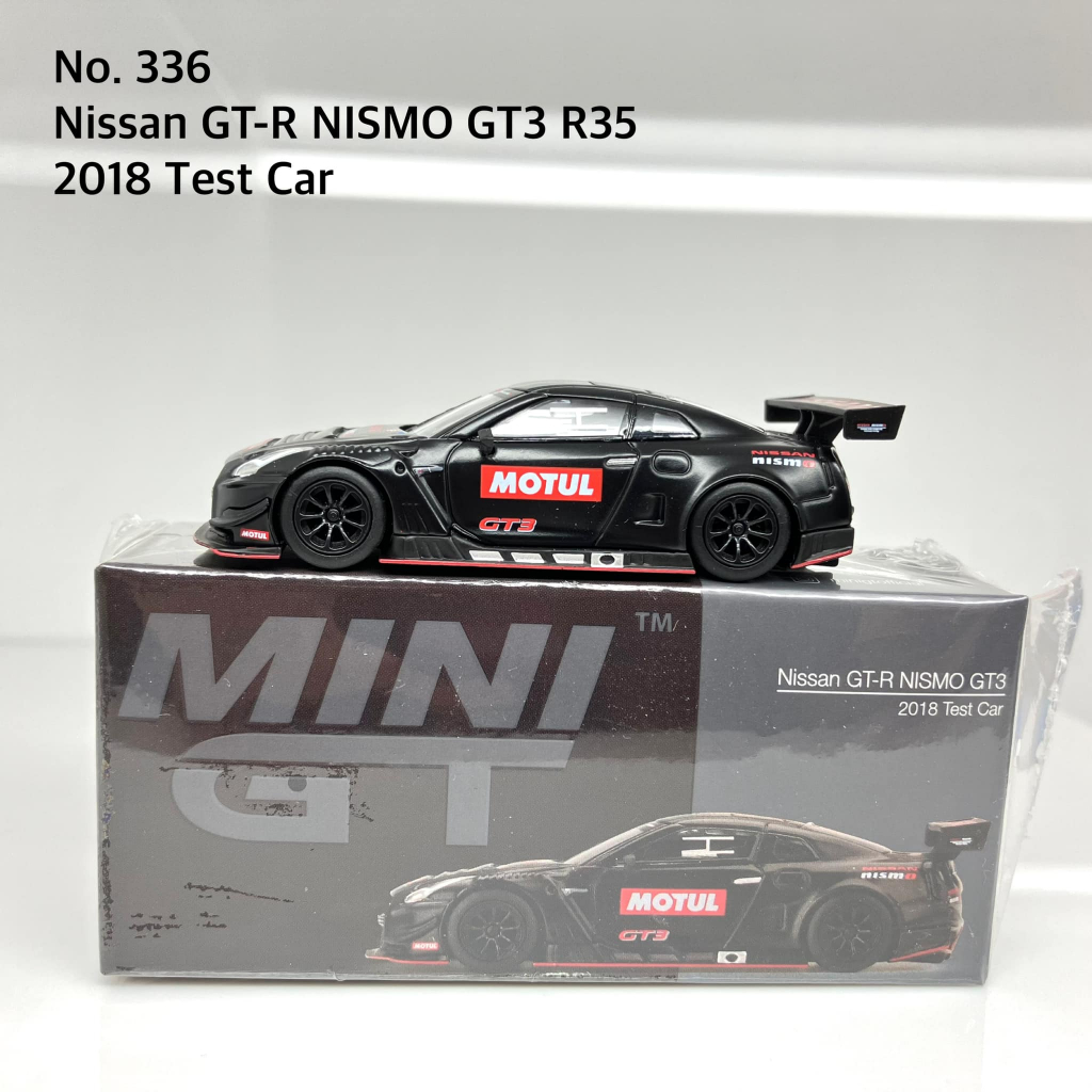 MiniGT No. 336-L Nissan GT-R R35 NISMO GT3 2018 Test Car