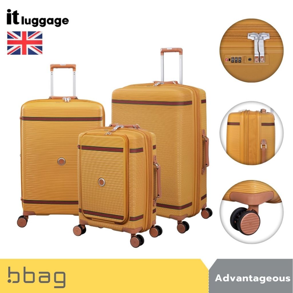 IT Luggage กระเป๋าเดินทาง 20/25/29 นิ้ว รุ่น Advantageous 3108B ขยาย 20% PP ล้อคู่ TSA Lock ช่อง Lap