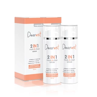 [Promotion ซื้อ 1แถม1] Dearest 2in1 mask&clean เจลล้างหน้าสูตรเซรั่ม 100 ml.