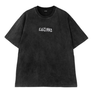 URTHE - เสื้อยืด เเขนสั้น ผ้าฟอก รุ่น ACID LIQUID CHROME