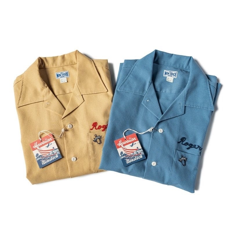 Non Stock  เสื้อโบลว์ลิ่ง ปักลาย
