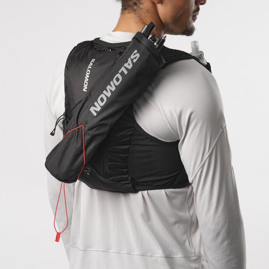 SALOMON ACTIVE SKIN 4 SET Unisex Running Vest เป้น้ำวิ่งเทรล + ขวดน้ำนิ่ม 500ml x 2 ขวด LC2178200 Official Store — صورة 8