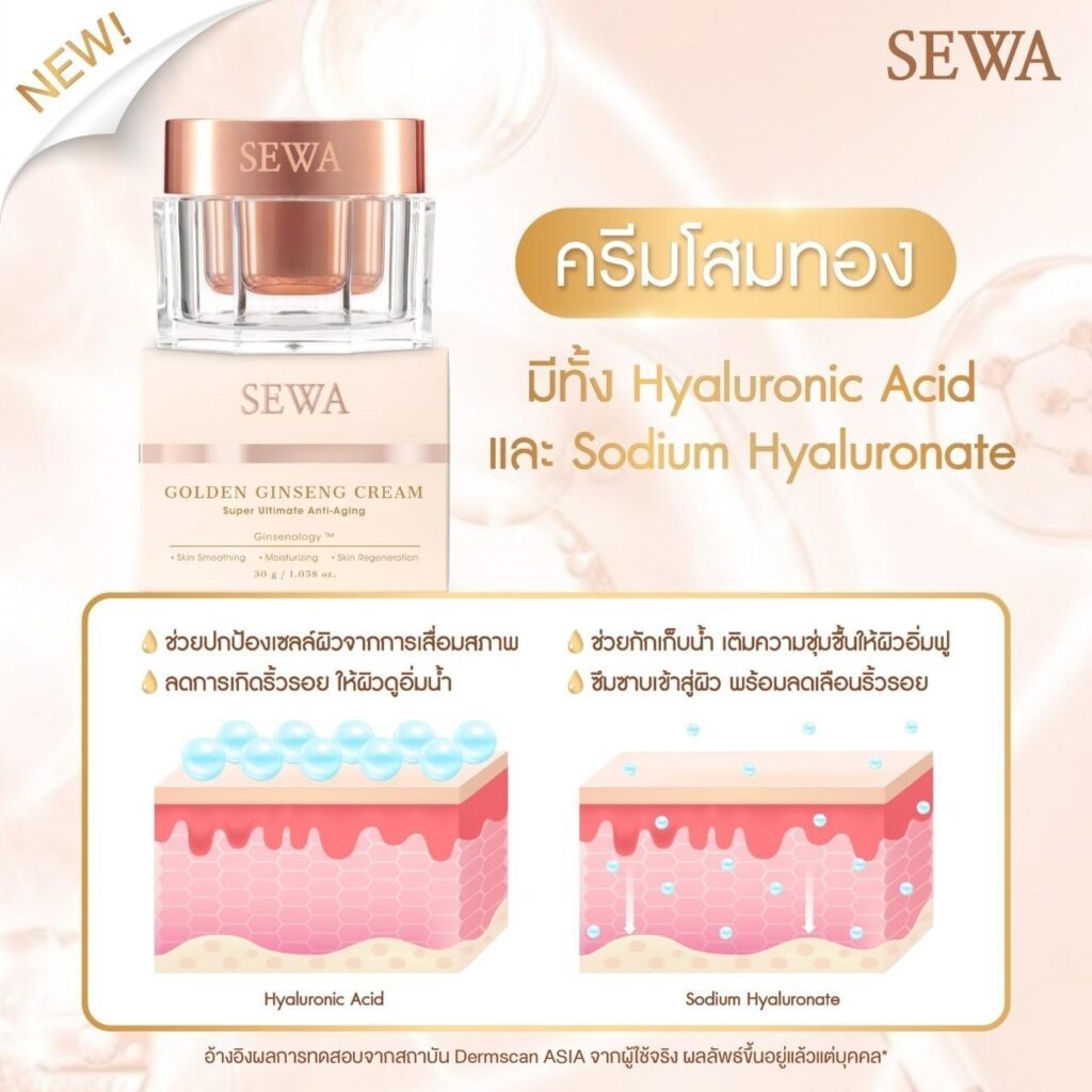 Sewa Golden Ginseng Cream เซวาโสมทอง (7 ml. x 6 ซอง) รูปที่ 3