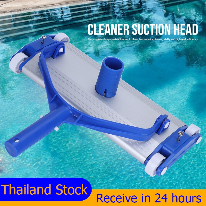 🔥Pool Vacuum Cleaner Brush 18 ''สระว่ายน้ำอลูมิเนียมเครื่องดูดฝุ่นแปรงดูดสิ่งสกปรกหัวดูดสูญญากาศ Dirt Suction Head Clean