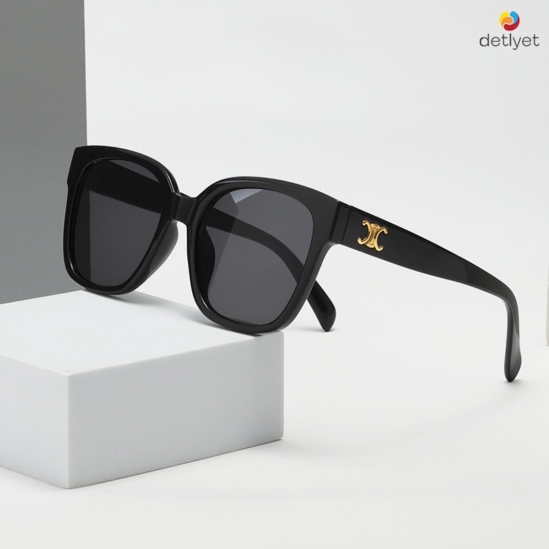 COD🌷แว่นตากันแดดแฟชั่นเกาหลีกรอบสี่เหลี่ยมใหญ่สไตล์วินเทป้องกันรังสียูวีY2Kแว่นตาฮิปฮอปผู้ชายและผู้หญิง-detlyet