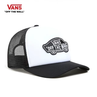 VANS CLASSIC PATCH CURVED BILL TRUCKER BLACK-WHITE หมวก