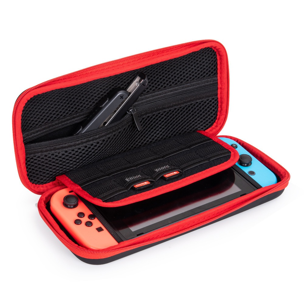 Nintendoswitch/Nintendoswitch OLED/v.1 v.2 Accessories กระเป๋าnintendo switchNintendoswitch/ OLEDคุณภาพ dobeมีขอบสี