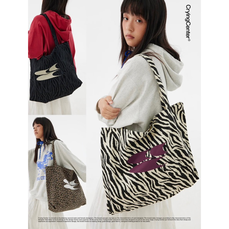 CryingCenter กระเป๋าผ้าแคนวาสใบใหญ่ Canvas Bag 2024