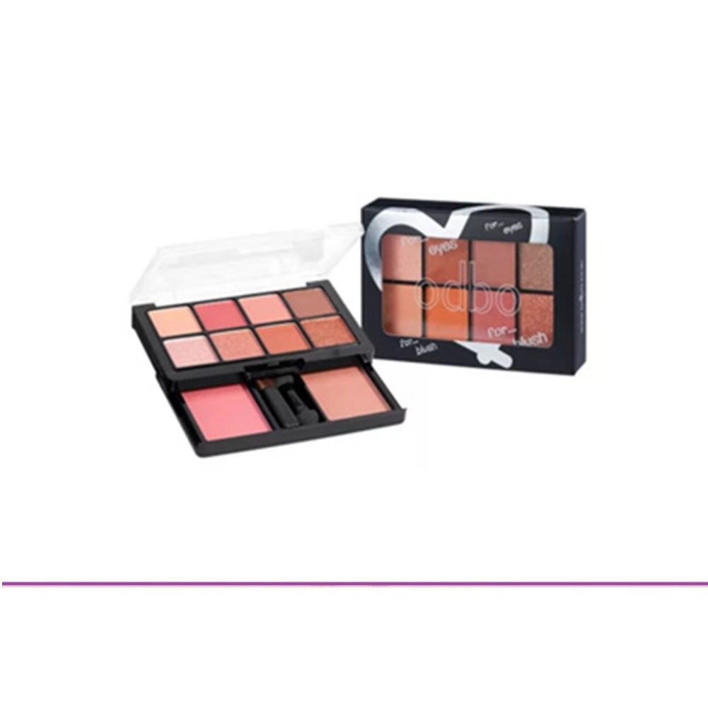 (แท้) Odbo For Eyes For Blush Eyeshadow & Blush On.โอดีบีโอ ฟอร์ อายส์ ฟอร์ บลัช #ODS01