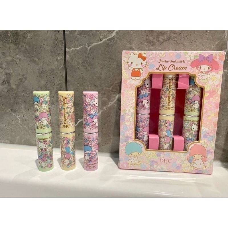 ลิปมัน DHC Sario แพ็คเกจพิเศษน่ารัก น่าใช้พกพาง่าย เซ็ตมี 3 แท่ง