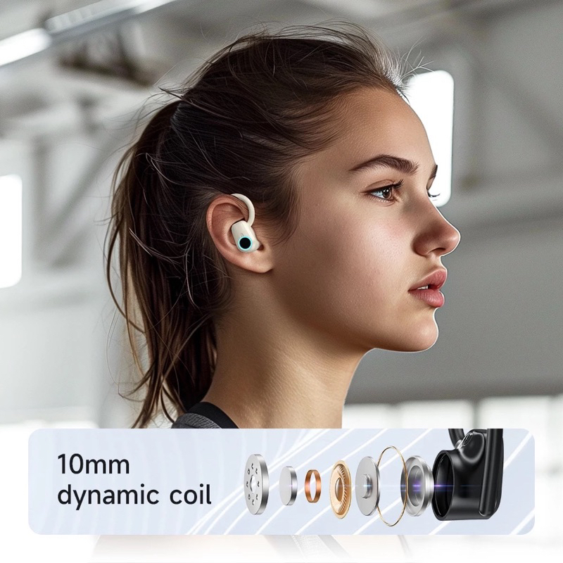 Hoco EQ8 ชุดหูฟังบลูทูธไร้สาย พร้อมจอแสดงผล LED พร้อมไมโครโฟน สําหรับสมาร์ทโฟน