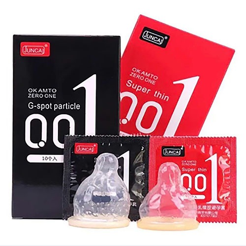 ถุงยางอนามัย 001 JUNCAI (10ชิ้น/กล่อง) ขนาด 52 มม. ราคาโรงงาน ไม่ระบุชื้อสินค้า รับประกันความพึงพอใจ