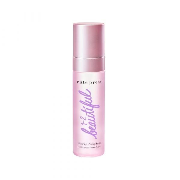 คิวท์เพรส สเปรย์ล็อคเมคอัพ Cute Press 1-2-Beautiful Make Up Fixing Spray 60ml