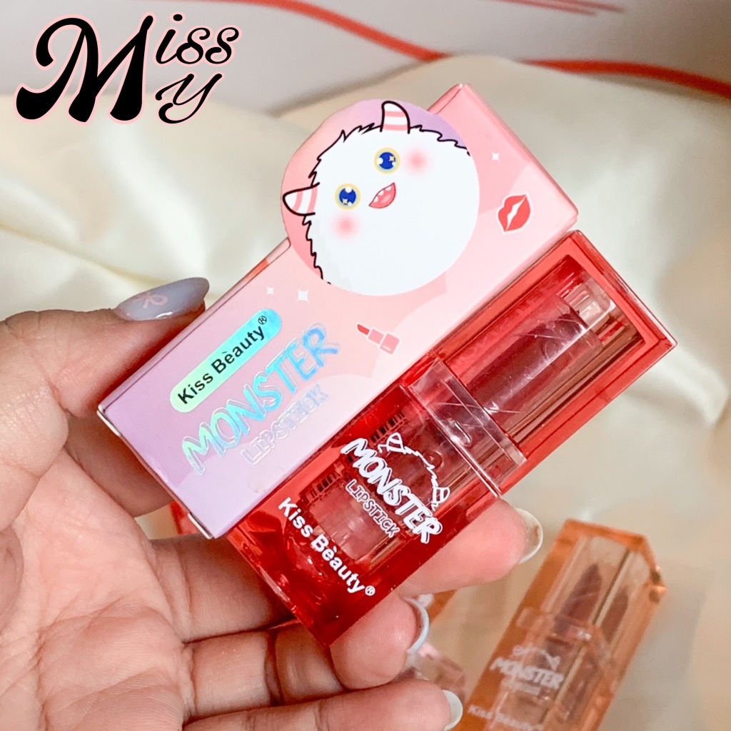 Kiss Beauty Monster Velvet Color Lipstick ลิปสติกเนื้อกำมะหยี่ เรียบเนียน ไม่ตกร่อง ติดทนตลอดวัน
