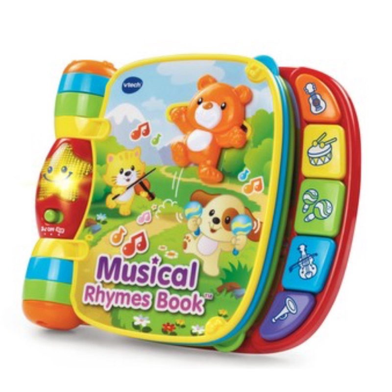 Vtech Musicals rhymes book™️ หนังสือเพลงอิเล็กโทรนิกส์ มือสอง สภาพสวย เล่นได้ปกติ