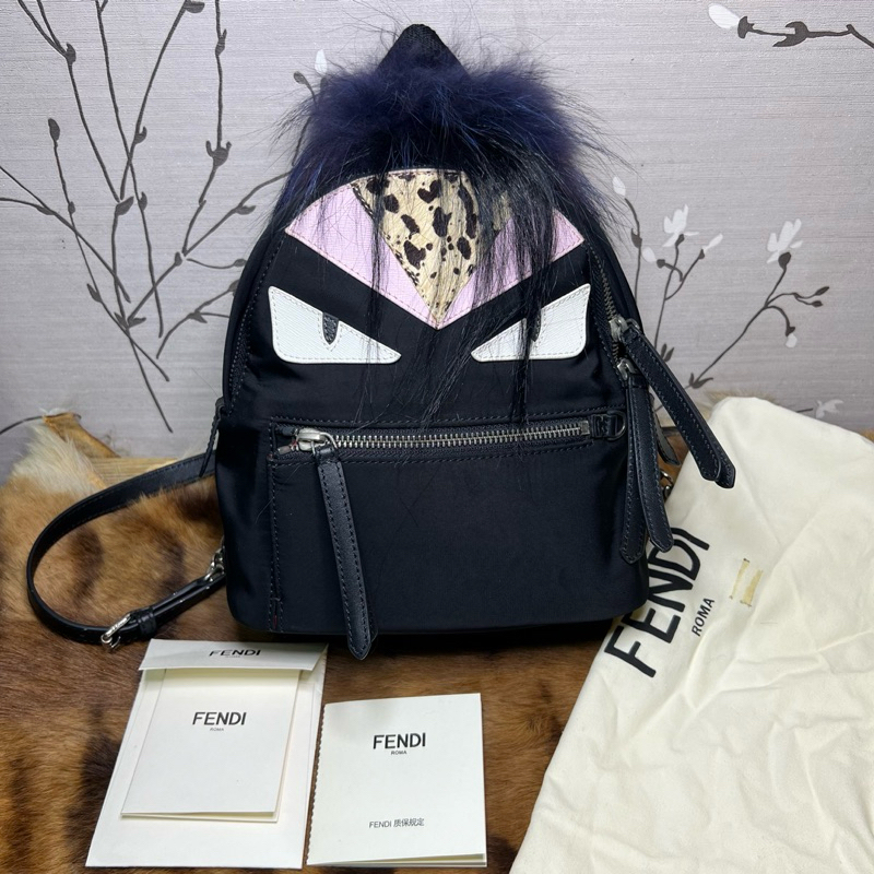 Fendi Monster Mini backpack 24x21x9cm งานดีพรีเมี่ยม